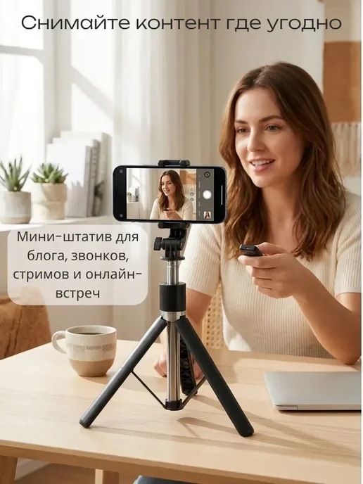 Высокий штатив для телефона, вариант, фото 3