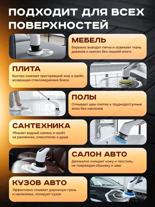 Щетка для чистки, белый, фото 5