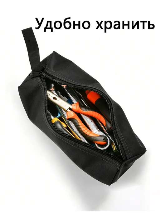 Чёрный набор инструментов малого размера 600D, 25x8.5x7 см, 25x8.5x7 см, фото 2