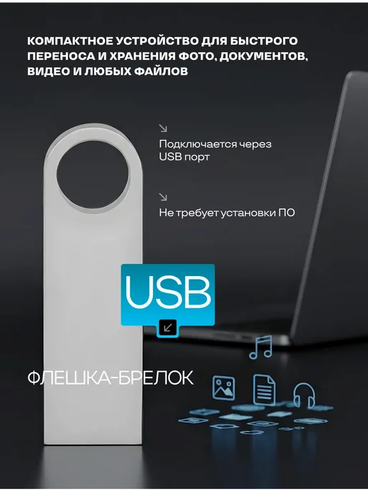 Флешка 1 ТБ USB Flash накопитель, 1 ТБ, фото 2
