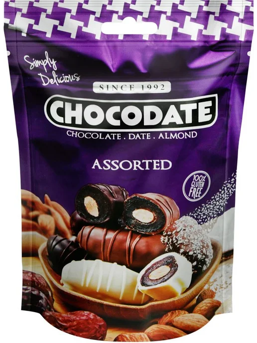 Финики CHOCODATE Ассорти с миндалем, 100г, 100 г, фото 2