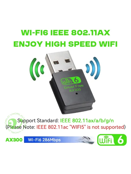 VAORLO Беспроводная сетевая карта Wi-Fi 6 AX300 Model A 2PC, вариант, фото 4
