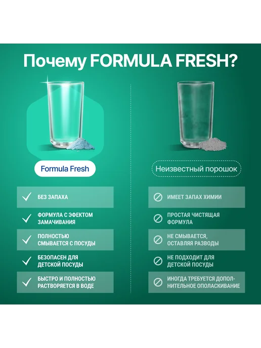Порошок для посудомойки бесфосфатный 1 кг, 1 кг, фото 7