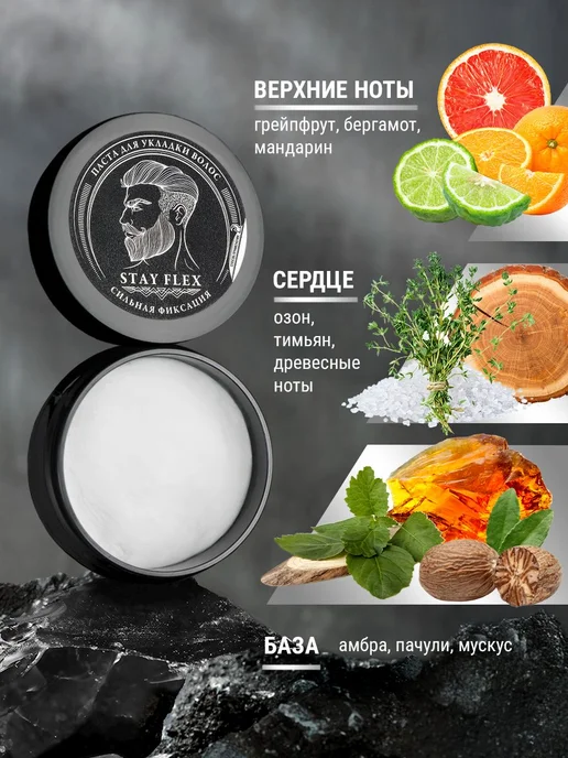 Паста для укладки волос матовая, сильная фиксация, вариант, фото 2