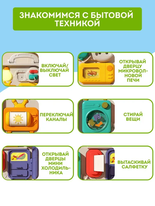 Развивающий бизиборд монтессори для мальчиков и девочек, вариант, фото 5