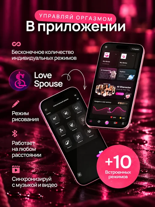 Вибратор с дистанционным управлением виброяйцо, розовый, фото 2