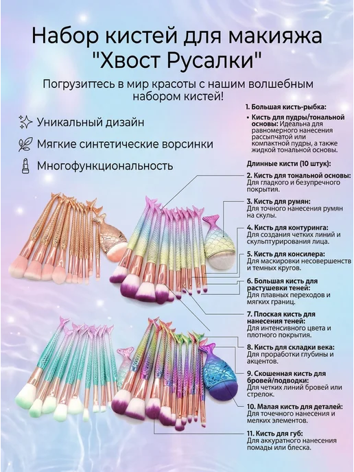 Кисть косметическая Для консилера, вариант, фото 3