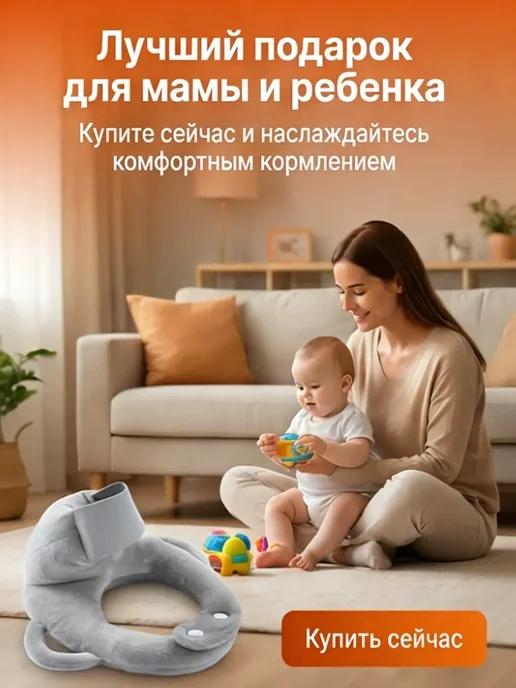 Подушка для кормления держатель бутылочки, вариант, фото 4