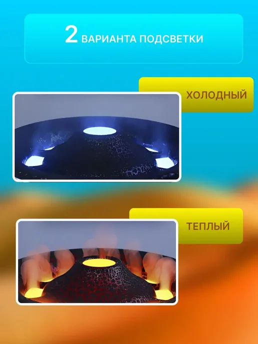 Аромадиффузор увлажнитель воздуха Вулкан, белый, фото 3