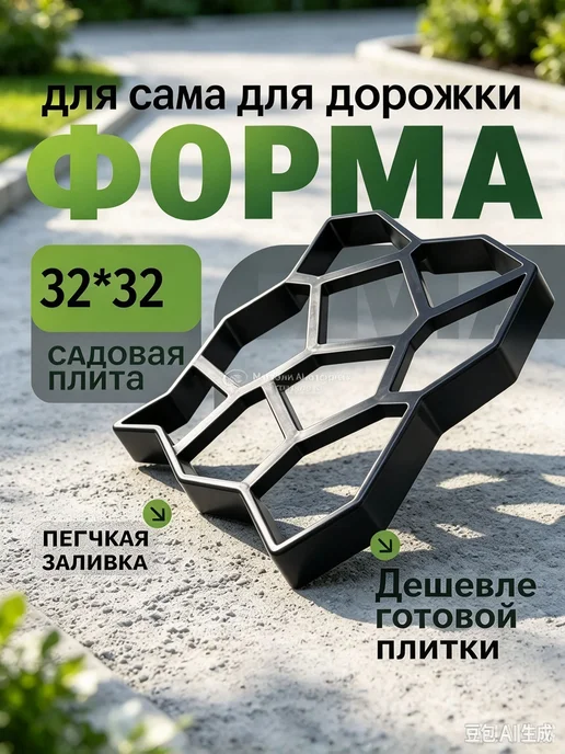 Форма для бетона Садовая дорожка, форма для садовых дорожек, вариант
