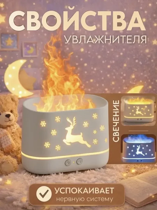 Увлажнитель аромадиффузор, белый, фото 2