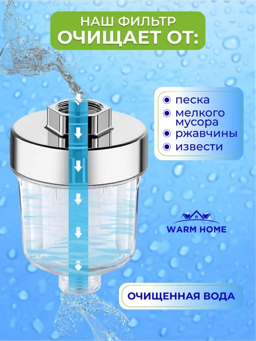 Фильтр для душа, для воды с 8 сменными картриджами, белый, фото 5