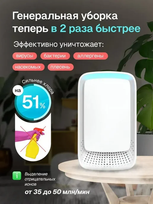 Очиститель воздуха ионизатор, вариант, фото 2