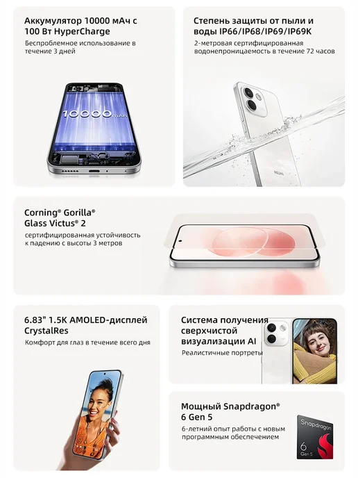 Смартфон Xiaomi Redmi Note 17 Pro Max 8/256 ГБ, фиолетовый, фото 5