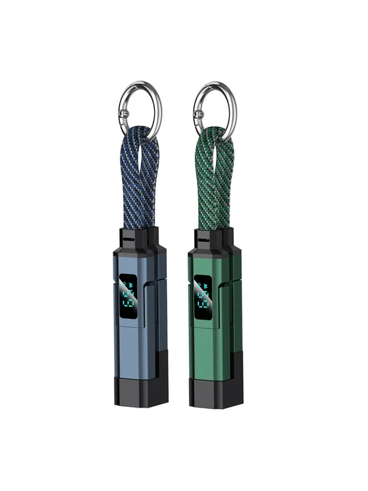 Комплект кабелей 4в1 с дисплеем, Type-C Lightning USB-A, быс, 2 шт, 65 Вт, фото 2