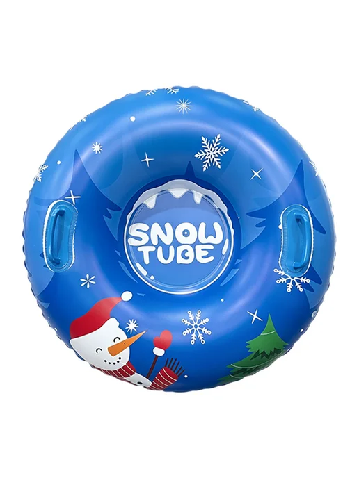Outdoor Inflatable Snow Sled 80cm PVC Snowflake(Rose red sno, синий, фото 2