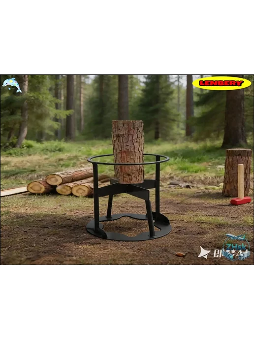 Ручной дровокол из металла, до 9 см, однозаходная резьба, вариант