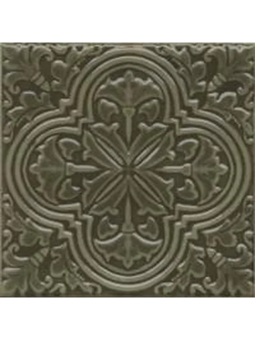 KERAMA MARAZZI Плитка керамическая Декор Фес зелёный глянцев, зеленый, фото 2
