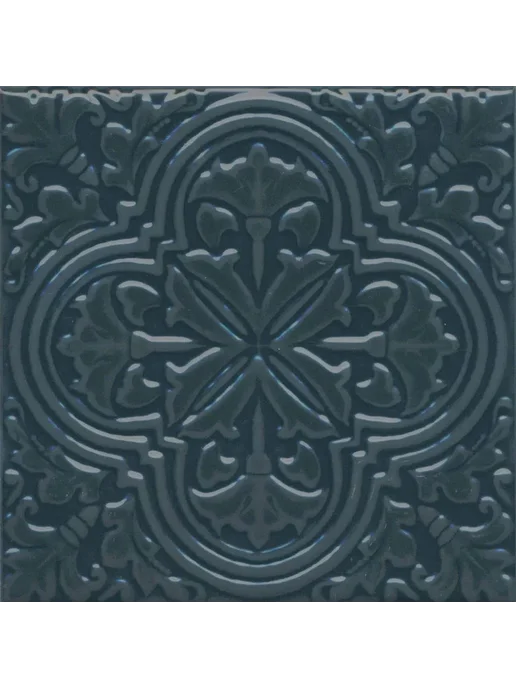 KERAMA MARAZZI Плитка керамическая Декор Фес бирюзовый тёмны, вариант