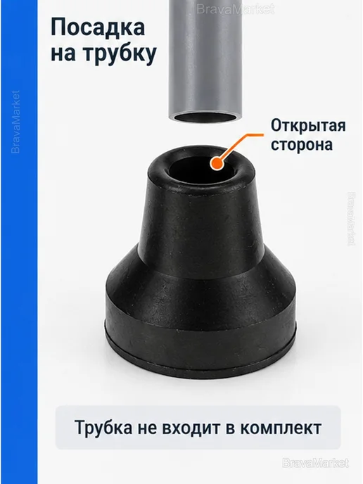 Наконечники для трости и костылей 16 мм, 4 шт, 4 шт, фото 5