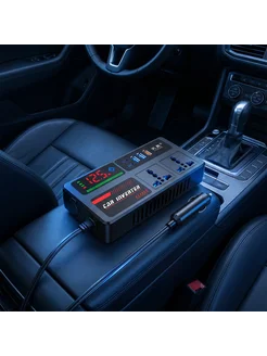 Автоинвертор 200W, 12 24V в 220V, для машины