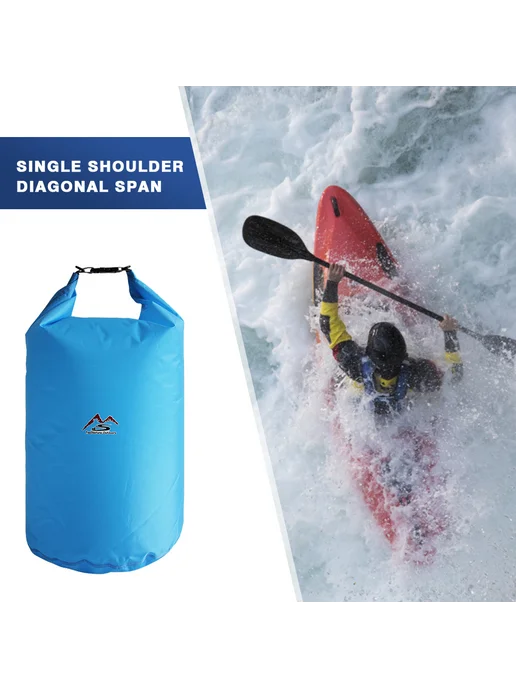 Надувной рюкзак для воды 10л для Water Sports, синий, 10 л, фото 2