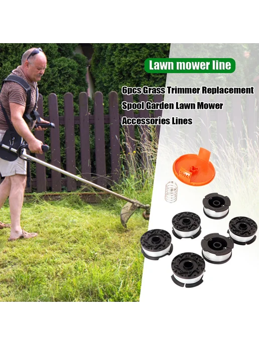 6 8шт катушка триммера Grass 9,14м для Black Decker, 8 шт, 9,14 м, фото 2
