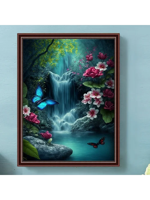 5D алмазная мозаика Waterfall 30x40см, домашний декор, 30x40 см