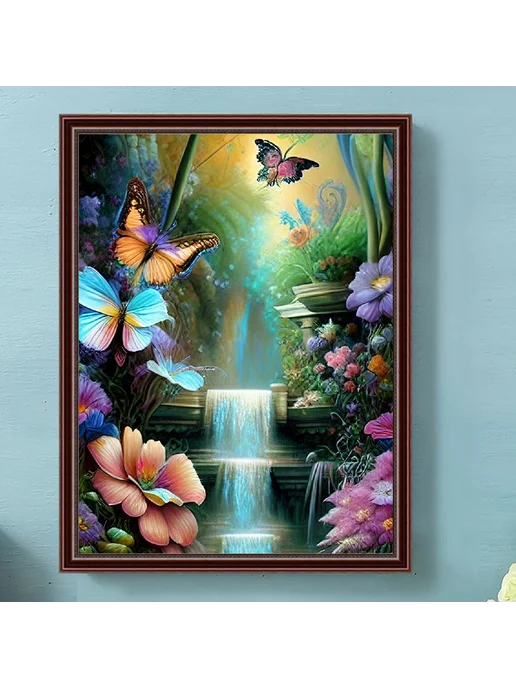 5D алмазная мозаика Waterfall 30x40см, домашний декор, DIY Водопад 30х40см для