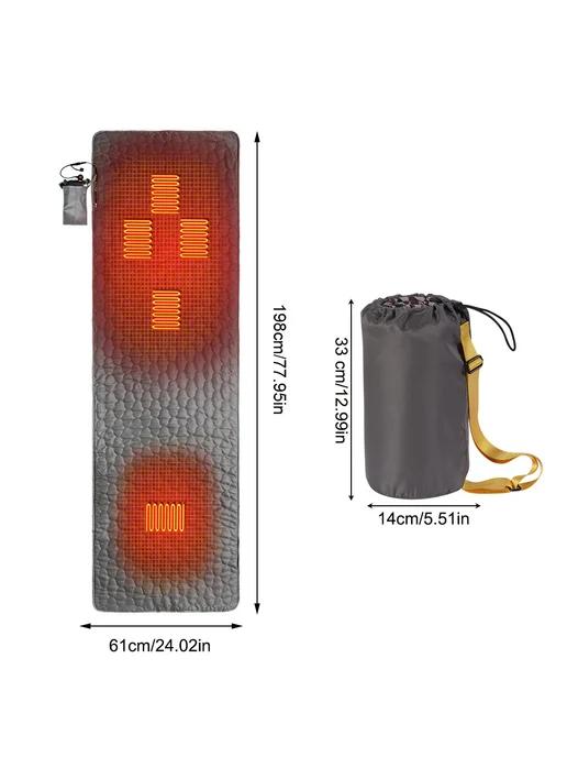 USB греющая циновка для кемпинга, 3 уровня тепла, вариант, фото 6