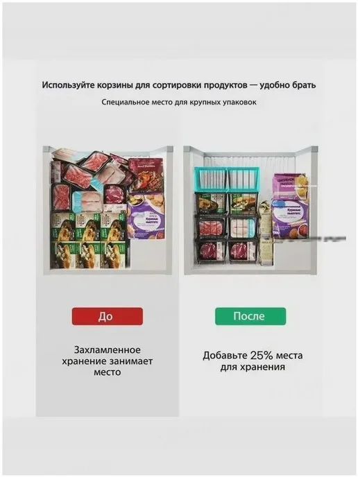 Складная чугунная корзина для морозильного ларя 37×18×15 см, 37x18x15 см, фото 3
