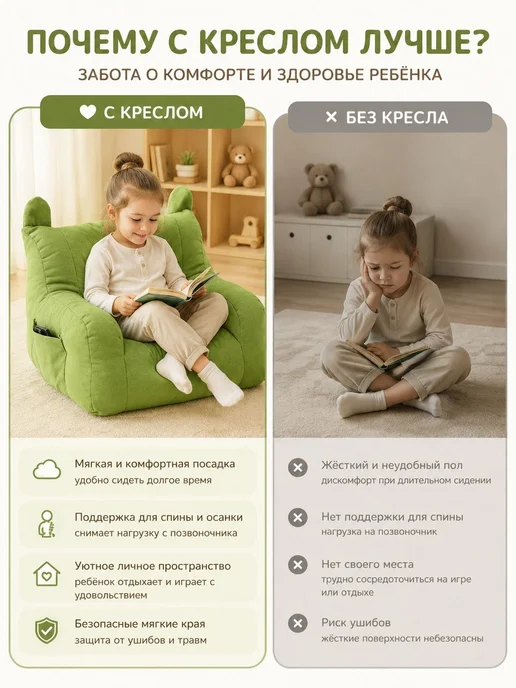 Кресло детское,38х30х35см, 38x30x35 см, фото 3