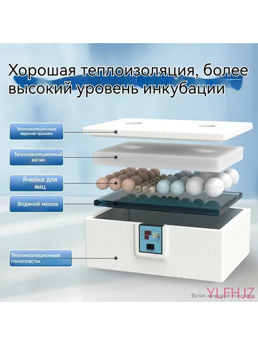 Инкубатор для яиц на 10–25 шт с автоматическим переворотом, 25 шт, фото 3