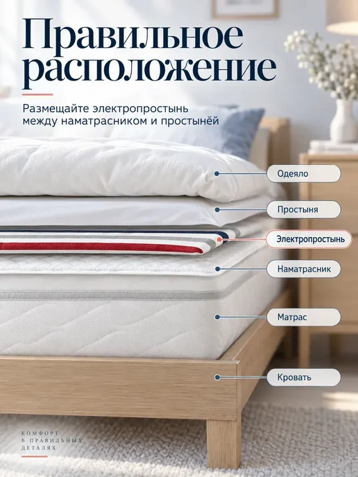 HAIIQ Электроодеяло теплое 150x120 см, 150x70 см, фото 8