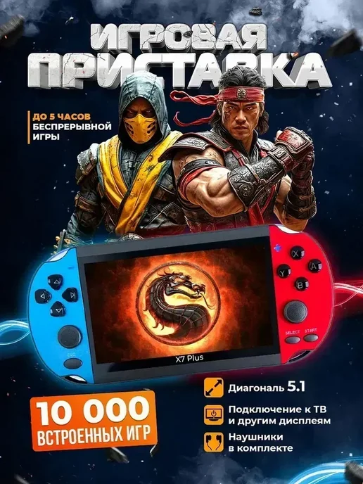 Портативная игровая консоль приставка X7 плюс, вариант