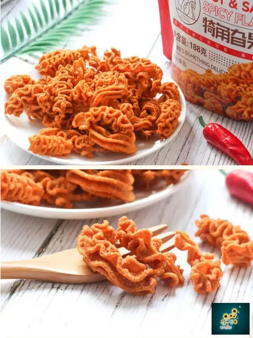 Китайские рисовые чипсы 100г*3шт,барбекю,Gouyaer, 100 г, 3 шт, фото 6