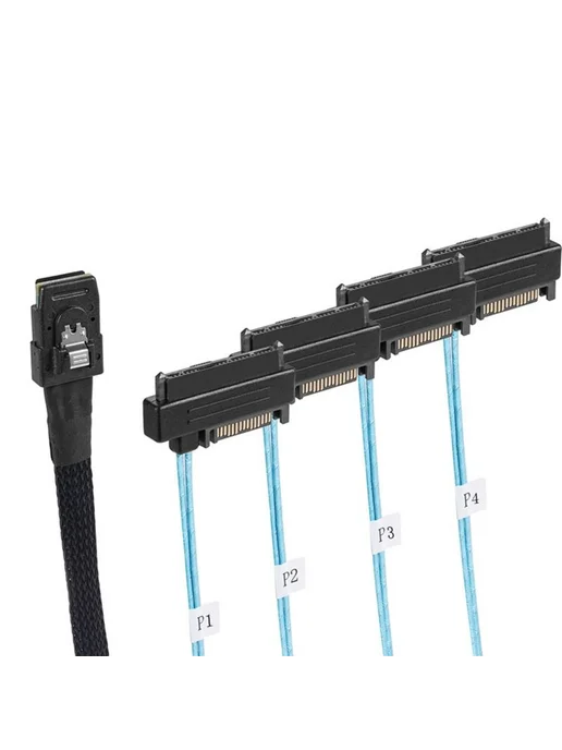 Кабель Mini SAS SFF-8087–SFF-8482, 0,5 м, 12 Гбит с, 0,5 м, фото 2