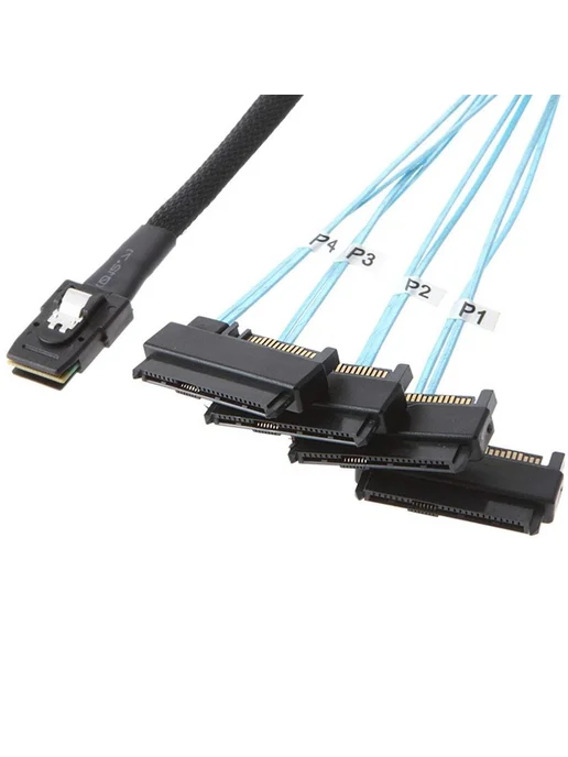 Кабель Mini SAS SFF-8087–SFF-8482, 0,5 м, 12 Гбит с, 0,5 м, фото 5