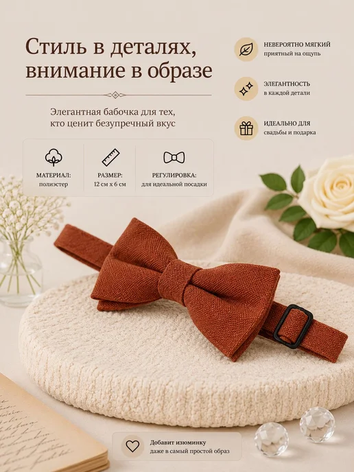 Галстук, оранжевый