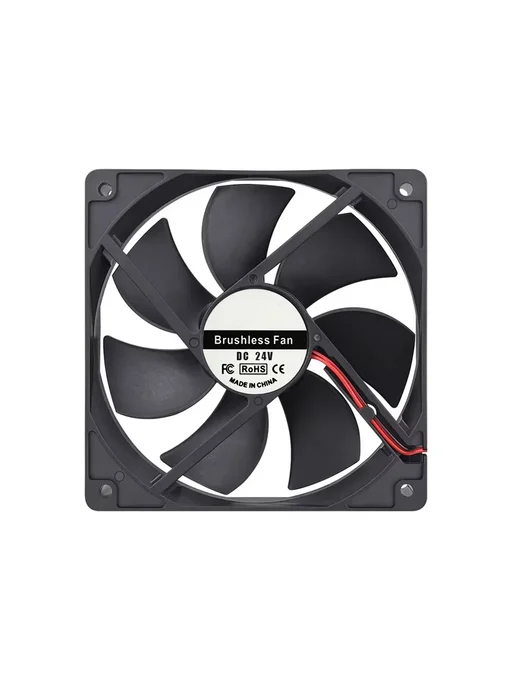 Нет бренда Кулер 12025 для ПК 120 мм, бесщеточный, USB 5В 12В 24В 2PCS, 2 шт