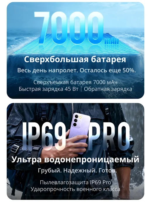 Смартфон realme C85 Pro 8/128 ГБ, фиолетовый, фото 3