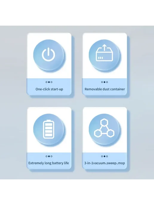 Робот-пылесос 3–в–1 с зарядкой USB, уборка шерсти, чёрный, черный, фото 7
