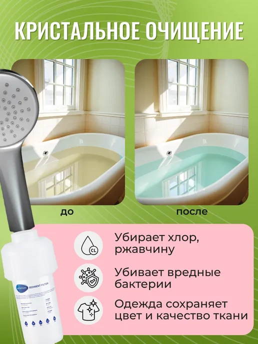 МягкоДуш Фильтр для душа картриджи 10 шт, 40 шт, фото 8