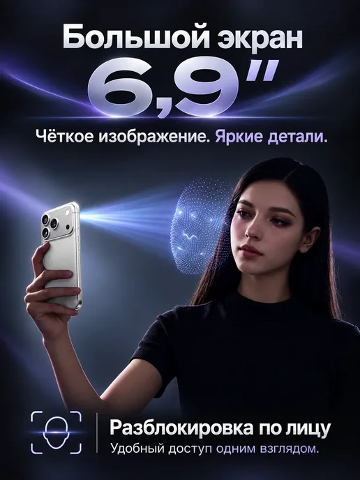 Смартфон Pro Max I18 Pro Max 16/1024 ГБ, оранжевый, фото 5