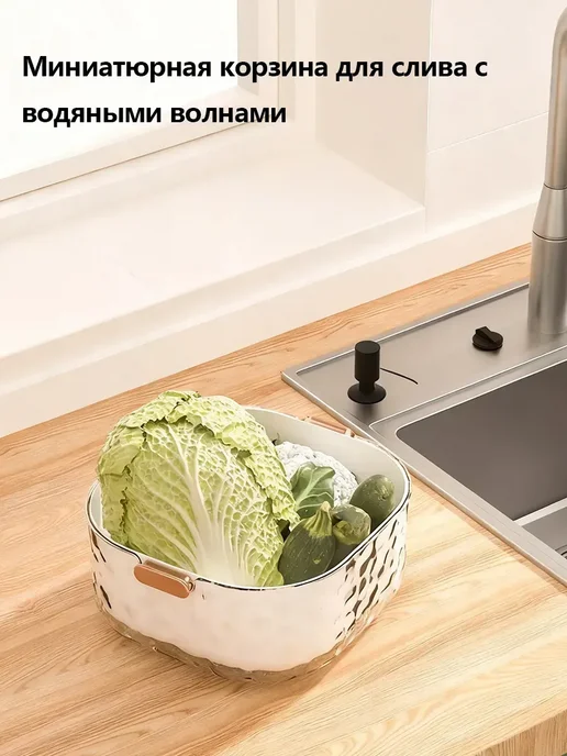 Кухонное сито среднего размера, белый, фото 3