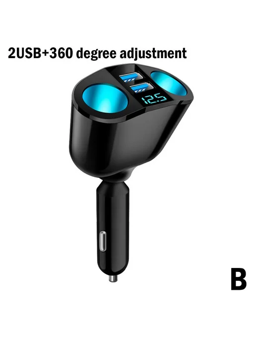 USB зарядка для авто 2USB 120W, 120 Вт