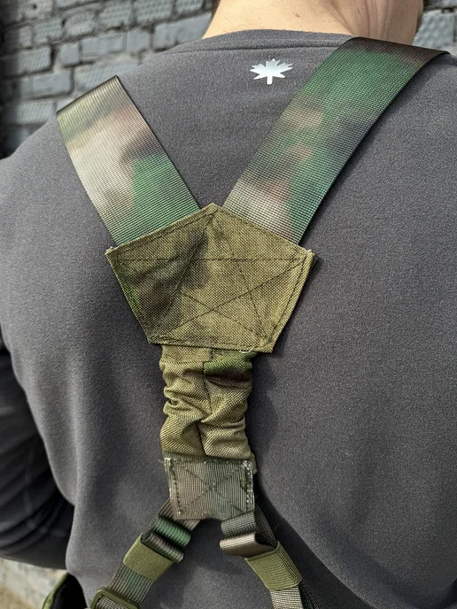 Тактические лямки для пояса разгрузочного боевого Варбелт, бежевый, фото 5
