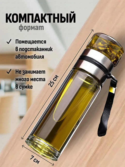 Термос 0.5 л, холод 4 ч, тепло 3 ч, крышка-чашка, прозрачный, 500 мл, 5 л, фото 2