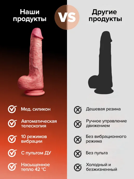 Mystic Pulse Вибратор реалистичный дилдо с подогревом и пультом, бежевый, фото 8