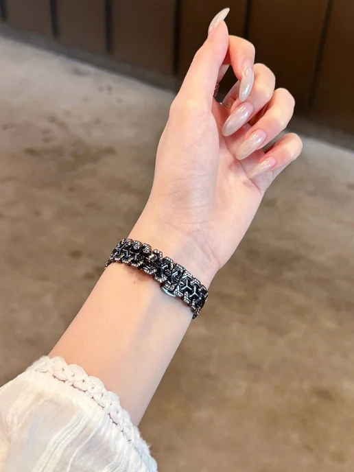 NEBRIS Ремешок для Apple Watch 38 40 41 MM, черный, фото 4
